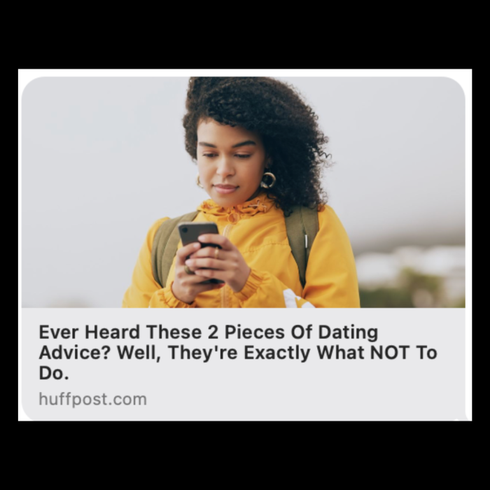 HuffPost Dating Advice Burned Haystack