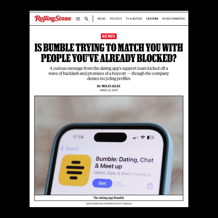 Rollingstone bumblegate